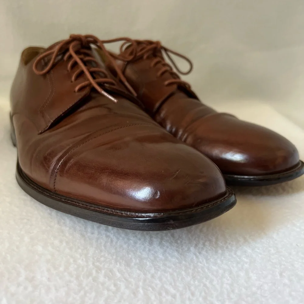 J. Murphy Size 11 1/2M Men’s Brown Leather Lace Up Shoes